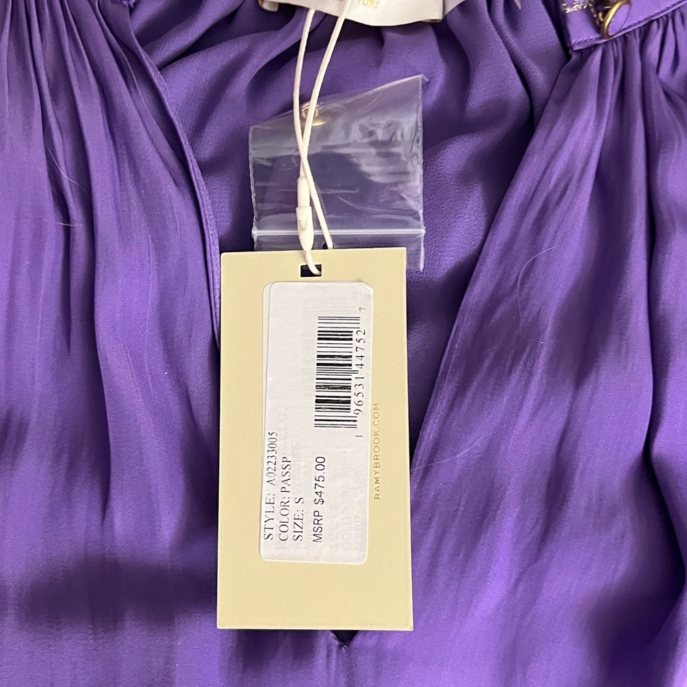 New Ramy Brook Angeline Passion Purple Mini Dress Size S Retail $475 - Picture 9 of 14